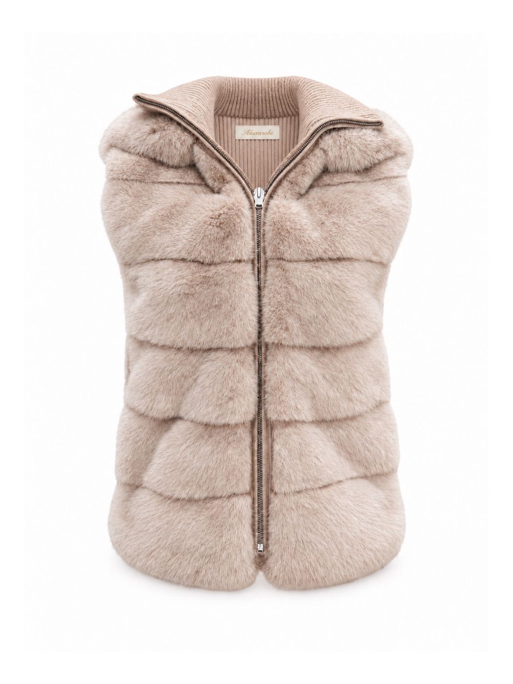 Caresse Hooded Fur Vest